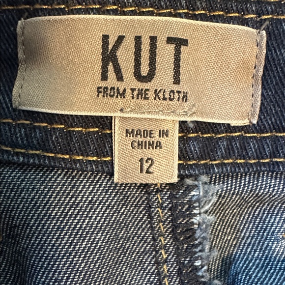 Kut from the Kloth Ashton Barrel Leg high rise Cropped Jeans Womens 12 pockets - Picture 9 of 16